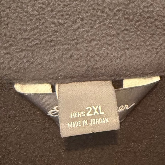 Eddie Bauer Black Textured Full Length Zip Jacket Size XXL 2XL - Picture 3 of 5